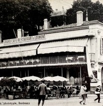 Bordeaux France Grand Cafe Lormont City Restaurant 1910s Postcard PCBG12A - £15.61 GBP