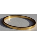 Coach Gold Tone Bangle Unisex Bracelet in Excellent Condition - $31.00