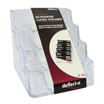 Deflecto Business Card Holder - 4 Pockets - $31.46