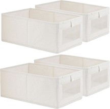 4 Pack Linen Storage Bins, Storage Containers For Organizing Clothing, J... - $707.36 MXN