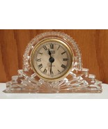 GODINGER 24% LEAD CRYSTAL LEGENDS QUARTZ MANTLE DESK CLOCK Battery Operated - $34.55
