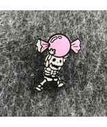 Small Skeleton with Candy Enamel Pin Backpack Hat Lapel Bag Lanyard Hall... - $7.79 CAD