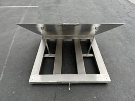 5000 LB x 1 LB USM 4x4 Stainless Steel Lift Top Complete Washdown Floor Scale - £4,349.13 GBP