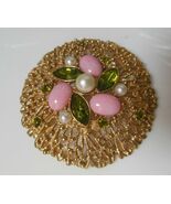 Vintage Large Sarah Coventry Gold Plated Brooch Book Piece - $63.11