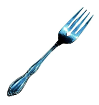 One 1 Oneida Community Chatelaine Salad Fork Stainless Steel Deluxe 6 Inch - $3.88