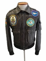Operation Desert Storm Shield Jacket Bomber Persian Gulf Reunion Leather... - $116.53