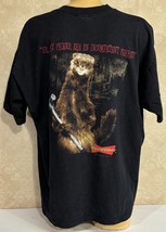 Budweiser Bud Vintage Incompetent Ferret Louie &amp; Frank Beer Made USA XL ... - £25.83 GBP