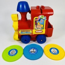 TOMY Tuneyville Choo Choo Musical Train w/ 3 Double Sided Records Vintag... - $36.42