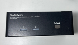 StarTech 2 Port KVM Switch (SV231DPDDUA) 2-Ports External KVM + Audio &amp; USB - £23.40 GBP