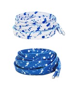 Blue White Cement Flat Shoelaces For Air AJ Jordan 4 IV Industrial Blue ... - $155.30 MXN