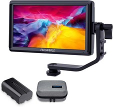 Feelworld S55 V3 6 Inch Camera Dslr Field Monitor With F550 Battry 2200Mah And - £115.22 GBP