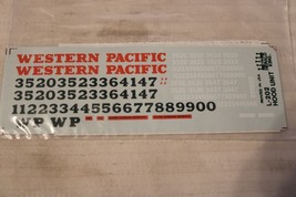 HO Scale Miller Decal, Western Pacific Diesel Locomotive Decals #L-202 - $14.25