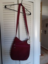 Travelon Maroon Nylon Purse, Crossbody Bag, Travel Zippers, Brand New - £19.38 GBP