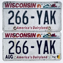  United States Wisconsin Dairyland Passenger License Plate 266-YAK - £23.96 GBP