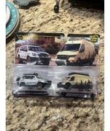 Hot Wheels Premium 2-Pack Mercedes-Benz Sprinter Tourer / &#39;05 Toyota Lan... - $20.83 CAD