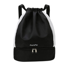 Women Casual Drawstring Sports Backpack Dry Wet Bag Travel Pool Beach Swimsuit C - £38.85 GBP