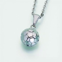 Stainless Steel Soccer Ball Memorial Jewelry Pendant Funeral Cremation Urn - £145.45 GBP