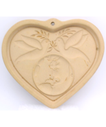 Pampered Chef Cookie Mold Peace on earth 2002 Doves Palm Textile Paper C... - $6.67
