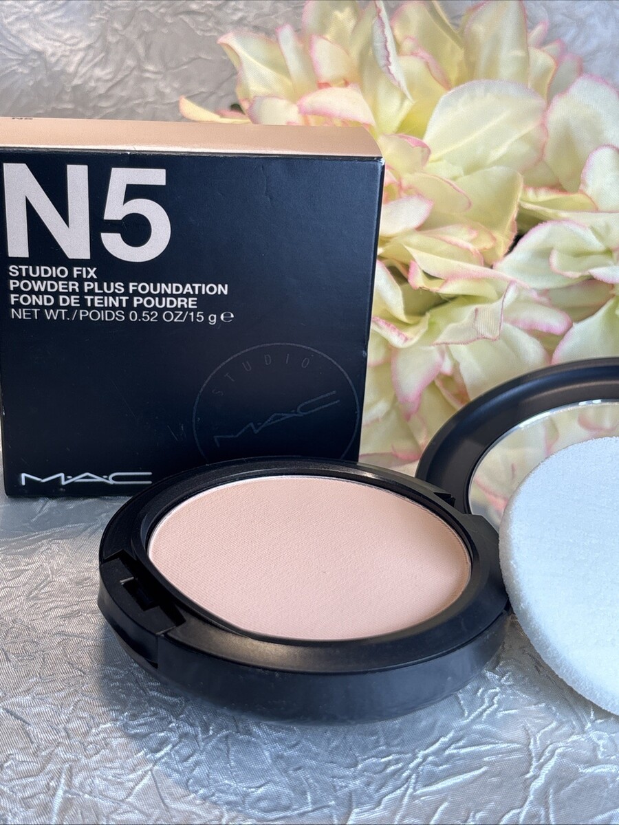 MAC Studio Fix Powder Plus Foundation - N5 - Full Size ORIGINAL formula ... - $27.67