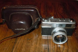 Minolta HI-MATIC 7 35MM Rangefinder Camera W/ ROKKOR-PF 45MM 1:1.8 Original Case - $49.99