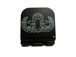 EOD Explosive Ordinance Disposal Badge Laser Etched Aluminum Hat Clip Brim-it - £9.58 GBP