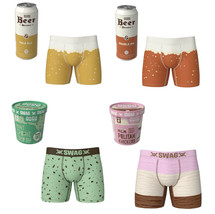 Novelty Gift Men&#39;s Underwear Boxer Briefs Beer Cans, Ice Cream Boxes  - £12.81 GBP