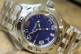 Russian Mechanical Automatic Wrist Watch VOSTOK AMPHIBIAN DIVER 100475 - £99.91 GBP