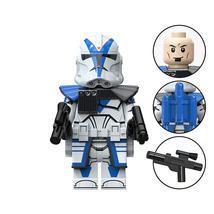 Star Wars 501st Clone Trooper Figure with Jetpack and Blaster - $3.60