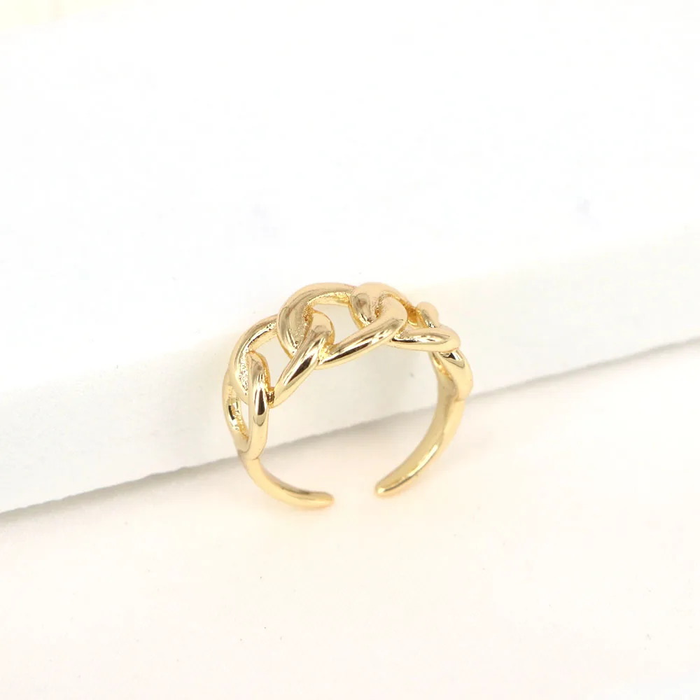 10PCS, Hiphop Gold Chain Rings Set For Women Girls Punk Geometric Simple Finger  - £23.36 GBP