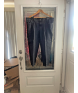 Style&amp;Co Jean Womens 20W PETITE Black Mid Rise Straight Leg Stretch - $11.83