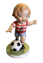  Campbell Kids Souper Kicker Figurine By Roman 1984 Porcelain Soccer - £14.93 GBP