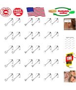 Tiny 15 Pair Gold Surgical Steel Flat Back Earrings - Comfy &amp; Hypoallerg... - $26.56 CAD