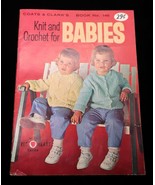 1960s Coats &amp; Clark&#39;s Book 146 Babies Fashion Knitting &amp; Crochet Pattern... - $150.38 MXN