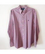 Ralph Lauren Classic Fit Long Sleeve Button Shirt Pink Blue Plaid Blue P... - $27.35 CAD