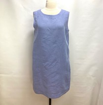 Cut Loose Womens Lavender Blue Linen Tank Dress Small Pockets Sleeveless... - $34.65