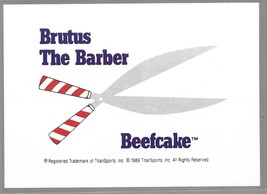 1989 WWF Classic Brutus The Barber Beefcake Logo Contest Card #149 - £2.35 GBP