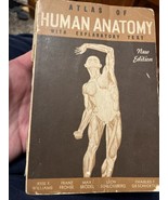 VINTAGE 1942 ATLAS OF HUMAN ANATOMY with EXPLANATORY TEXT Color ILLUSTRA... - £31.29 GBP