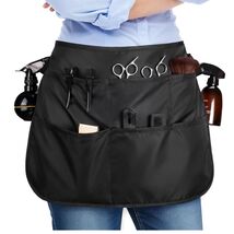 Durable Hair Stylist Waist Apron with Adjustable Belt &amp; Handy Loops for ... - $20.74