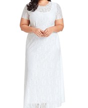 White Plus Size Beautiful Lace Wedding Gown Formal Dress XXL 3XL 4XL - £53.94 GBP