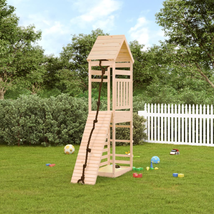 Kids Outdoor Garden Patio Wooden Childrens Play House Set Frame Climbing Wall - £374.06 GBP