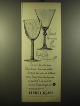 1950 Libbey Stardust and Crystal Leaf Glasses Ad - Look, look! - £14.54 GBP
