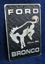 FORD BRONCO -*US MADE*- Embossed Metal Sign - Man Cave Garage Shop Bar P... - £12.34 GBP