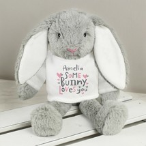Personalised Some Bunny Loves You Bunny Rabbit, Any Name, Valentine&#39;s Day Gift,  - £14.30 GBP
