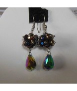 Rainbow Ball  Cluster Dangle Hook Earrings - £16.34 GBP