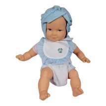 Anne Geddes 9&quot; Baby Plush Doll Vintage 1991 w/tag In Blue Bonnet - £11.40 GBP