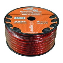 Audiopipe Power Cable 4-Gauge 100 Foot Spool - Red - $162.49 CAD
