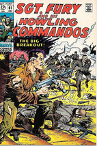Sgt. Fury and His Howling Commandos Comic Book #61, Marvel 1968 VERY FINE - $21.18