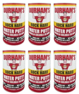 Water Putty Natural Cream 4 lb Can, Durham’s Rock Hard (6-Pack) - $59.39