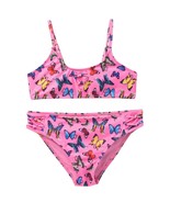 Juicy Couture Big Girls Butterfly 2-Piece Swimsuit Pink Multi ( 10/12 ) - £69.88 GBP
