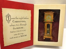 HALLMARK Twas the Night Before Christmas Not Even A Mouse Clock Ornament - £7.91 GBP